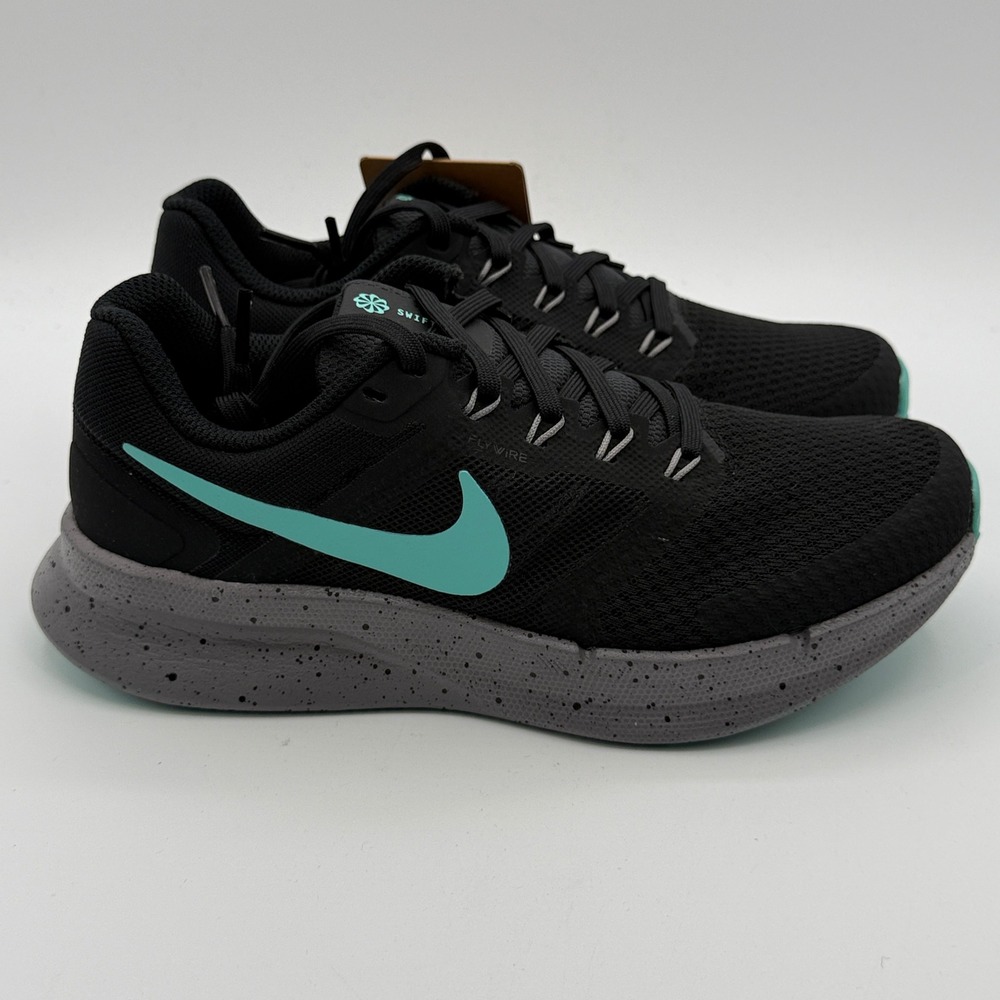 Nike Run Swift 3 SE Shoes Womens Size 5.5 Black Green Frost HQ4217 010